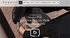 Desktop Screenshot of bugatti-shoes.ch